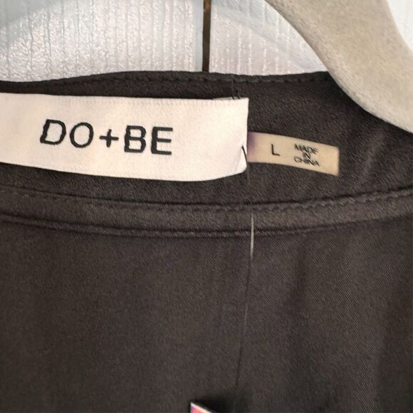 Do+Be Sleeveless Wrap Skort Dress‎ | Black | V-Neck with Tuxedo Collar | Size LG - Picture 9 of 12